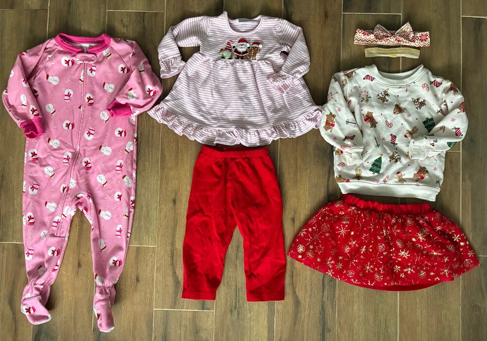 Squiggles by Charlie Christmas Girl's Outfit 18 Months